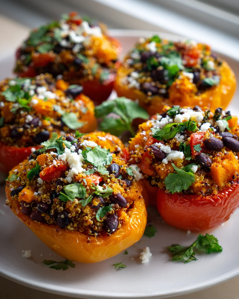 Delicious Sweet Potato and Quinoa Stuffed Peppers Recipe
