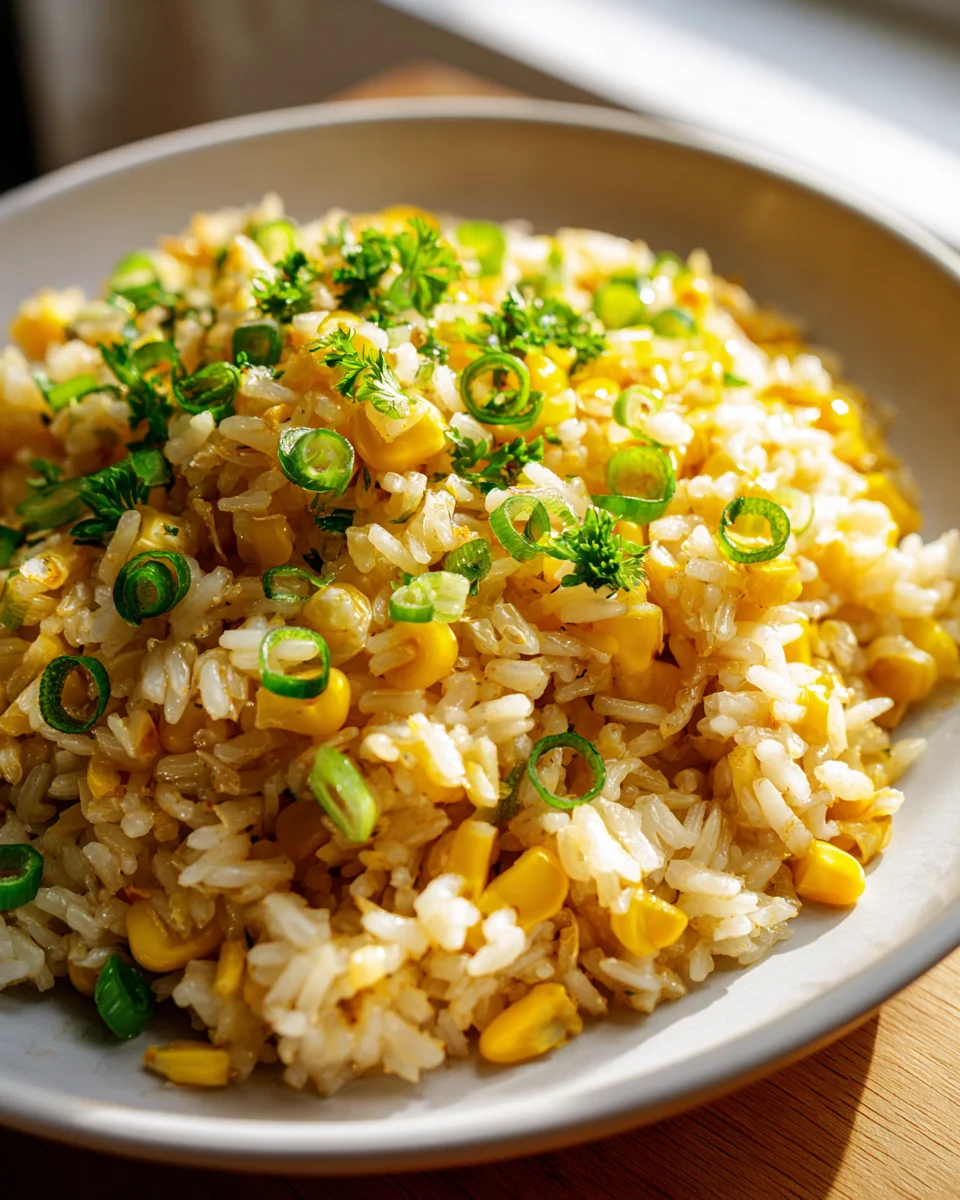 Buttered Corn Rice: Easy, Creamy, Flavorful Side Dish!