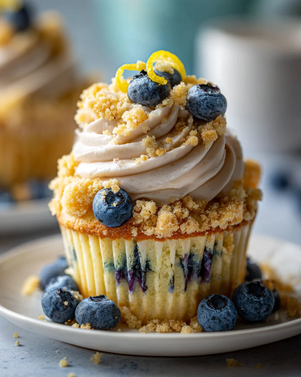 Blueberry Lemon Crumble Cupcakes: A Taste of Spring!
