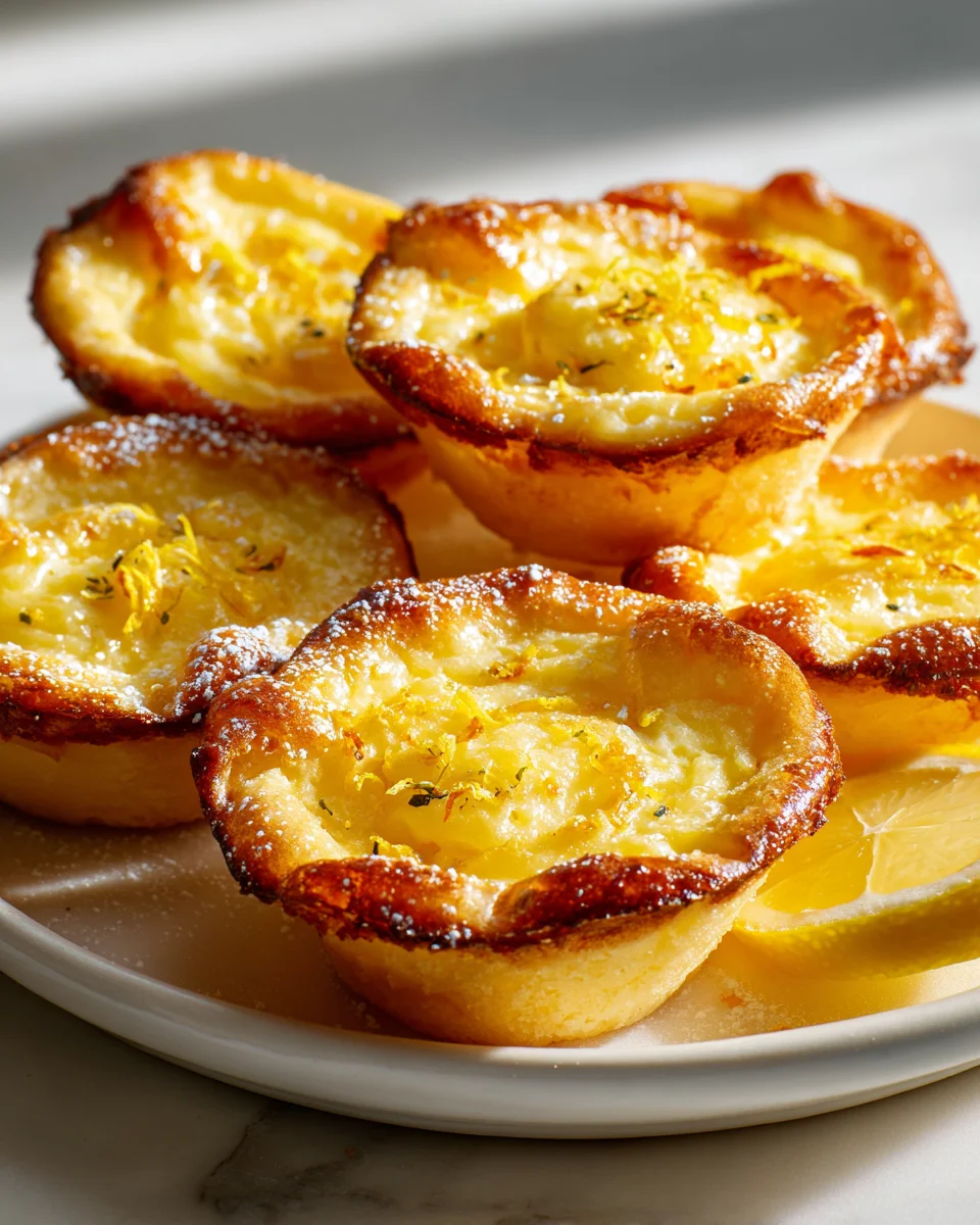 Zesty Baby Lemon Impossible Pies: Simple & Delicious Recipe