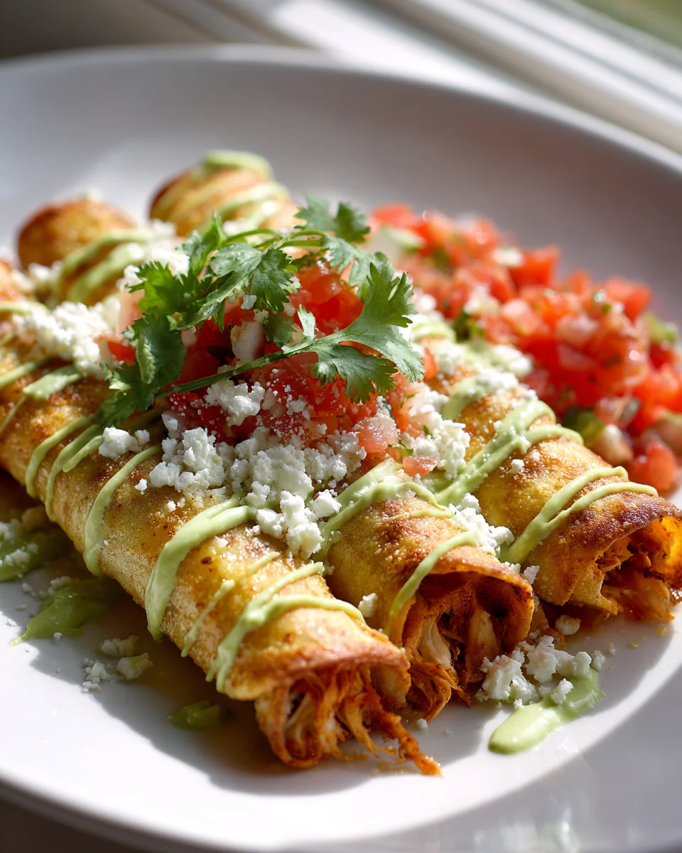 Spicy Chipotle Chicken Flautas: Crispy & Flavorful!