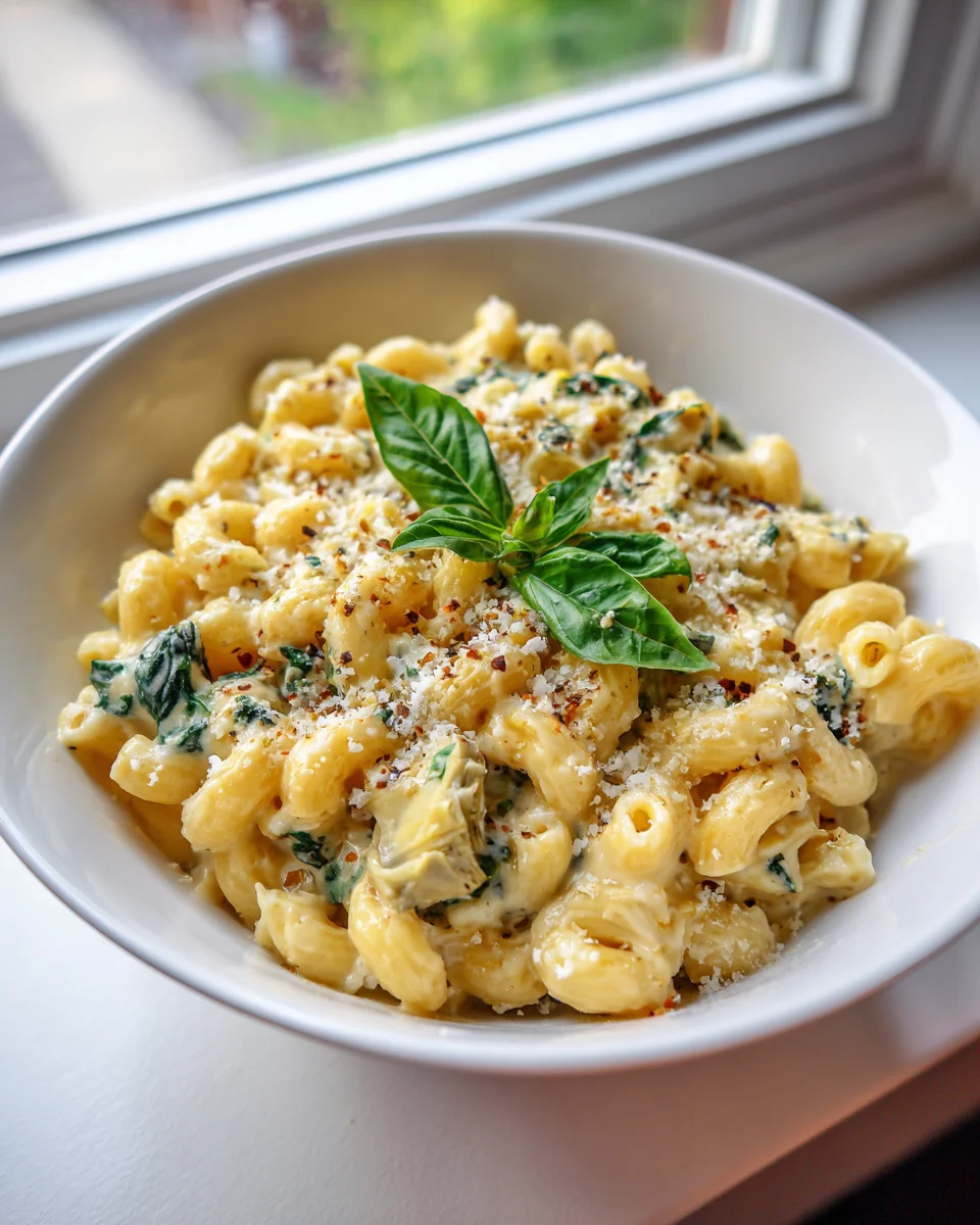 Ultimate Spinach Artichoke Mac & Cheese - Creamy Comfort