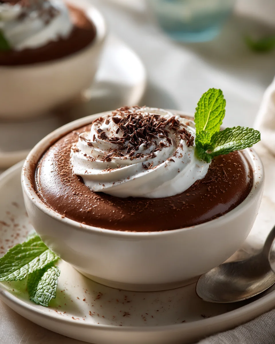 Indulge in Light & Creamy Chocolate Mousse Dessert