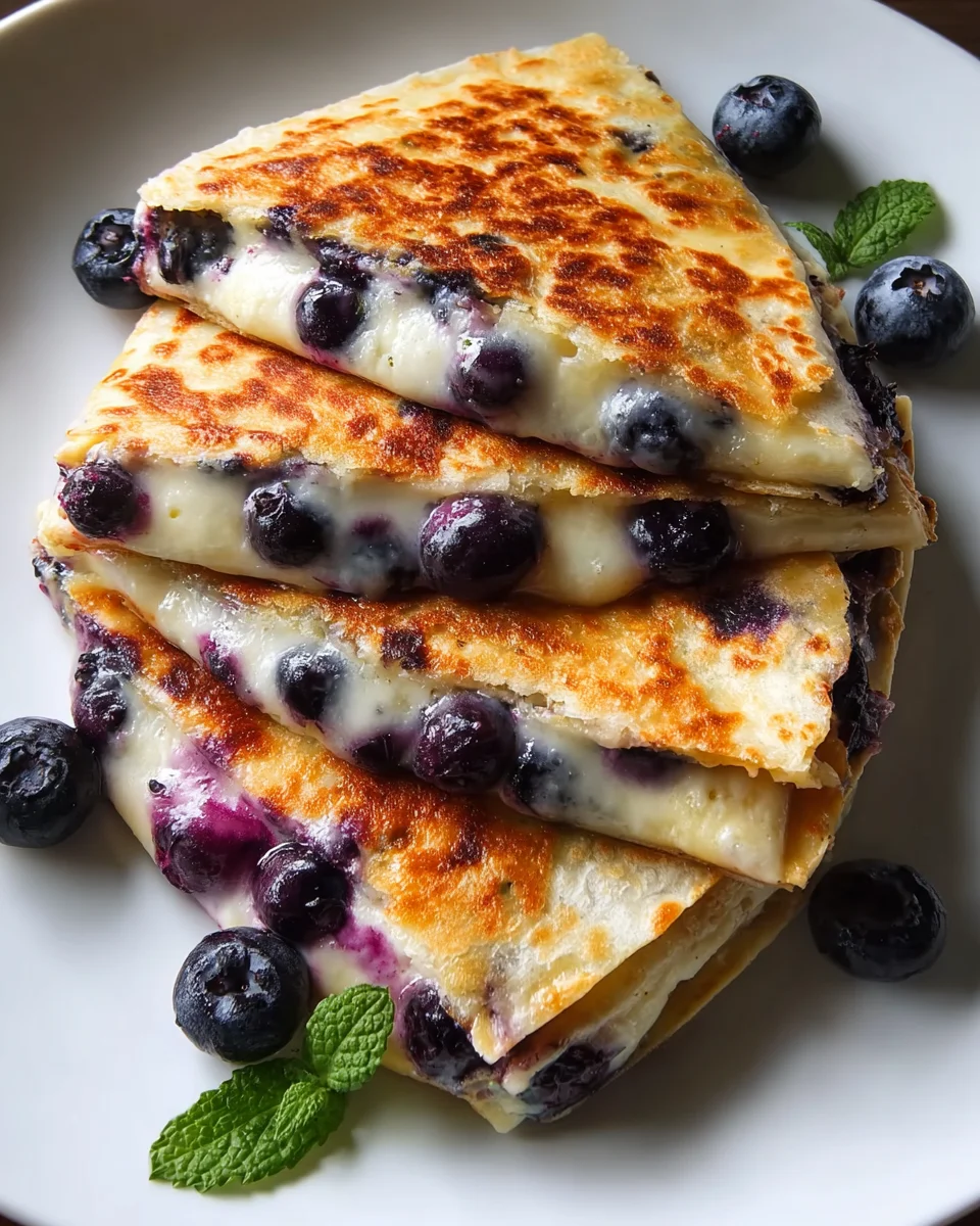Blueberry Breakfast Quesadilla: Quick, Easy & Delicious!