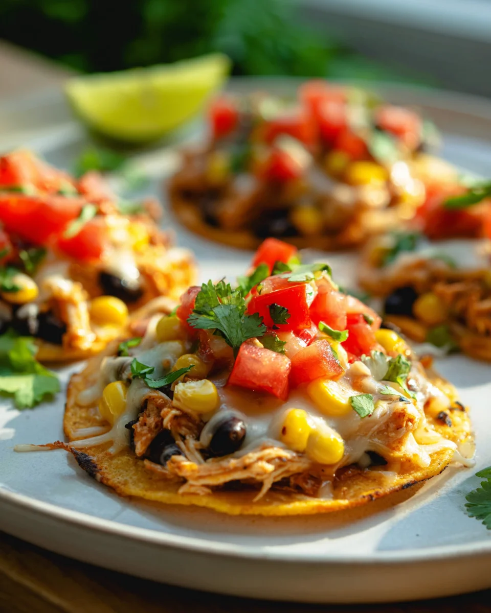 Delicious Mexican Rotisserie Chicken Tostadas Recipe to Try!