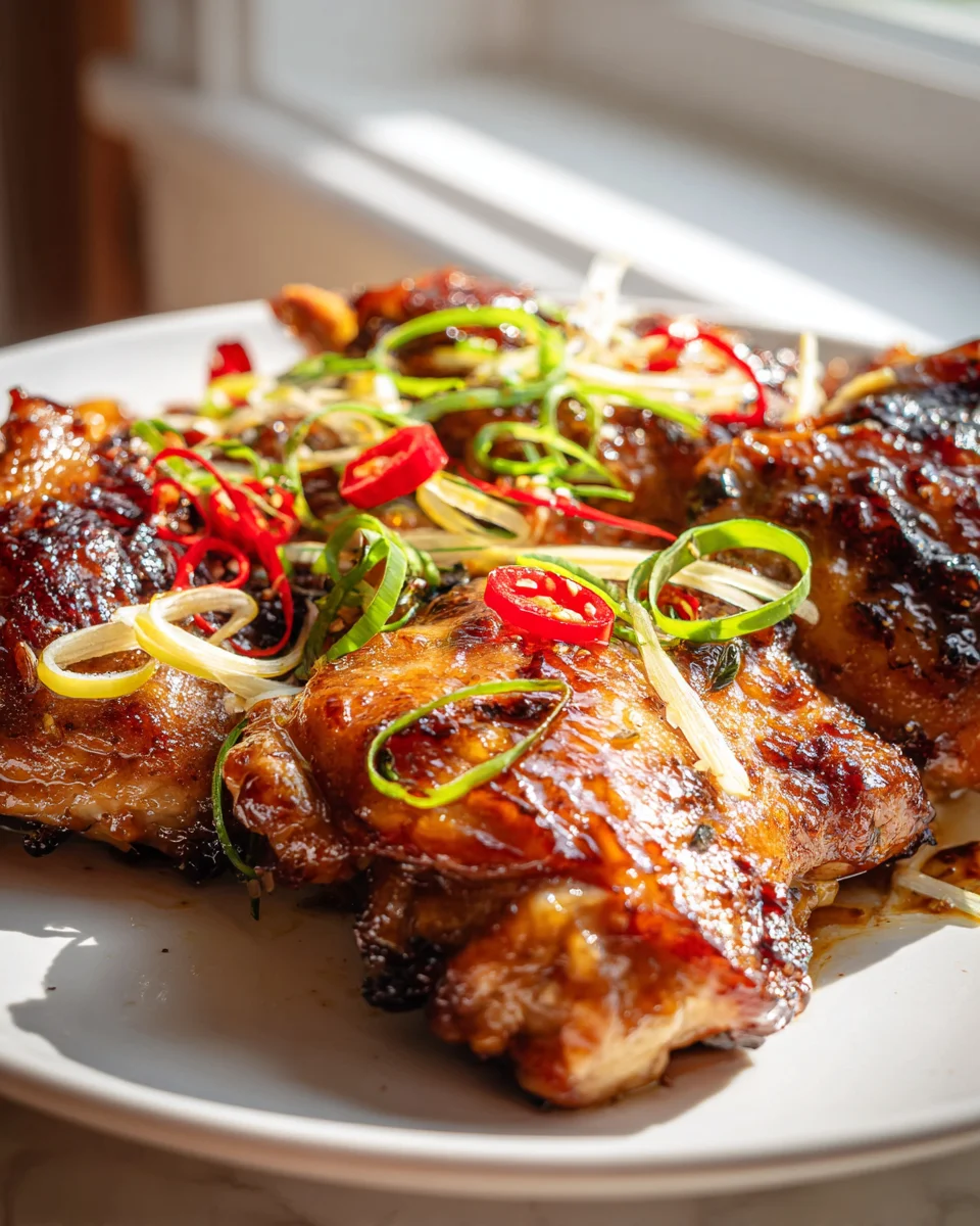 Delicious Vietnamese Caramel Non-Alcoholic Gin Ginger Chicken