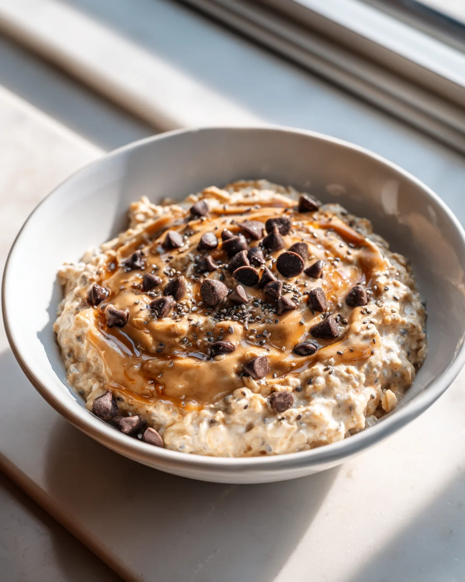 Cookie Dough Overnight Oats - Quick & Healthy Breakfast