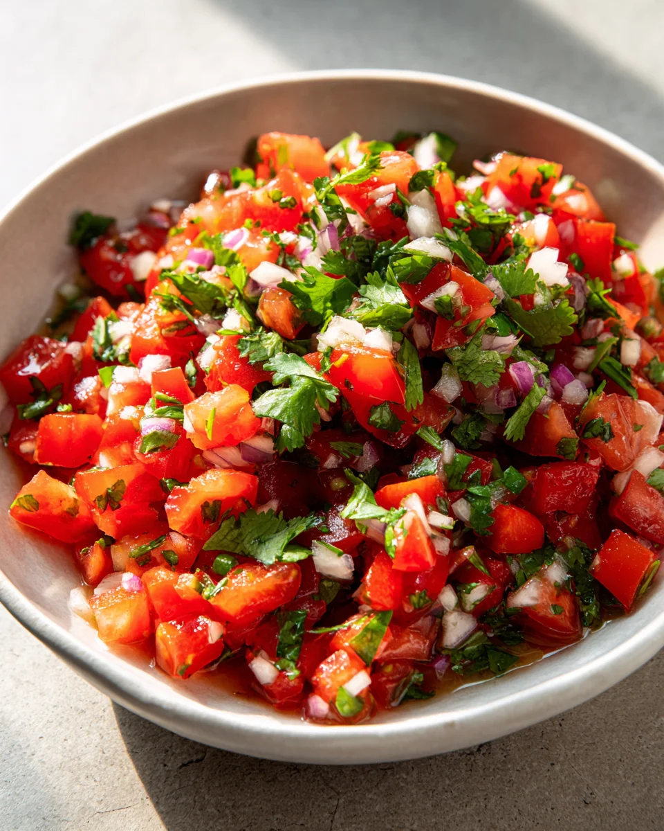 Fresh Pico De Gallo Salsa Recipe: Perfect for Any Meal!
