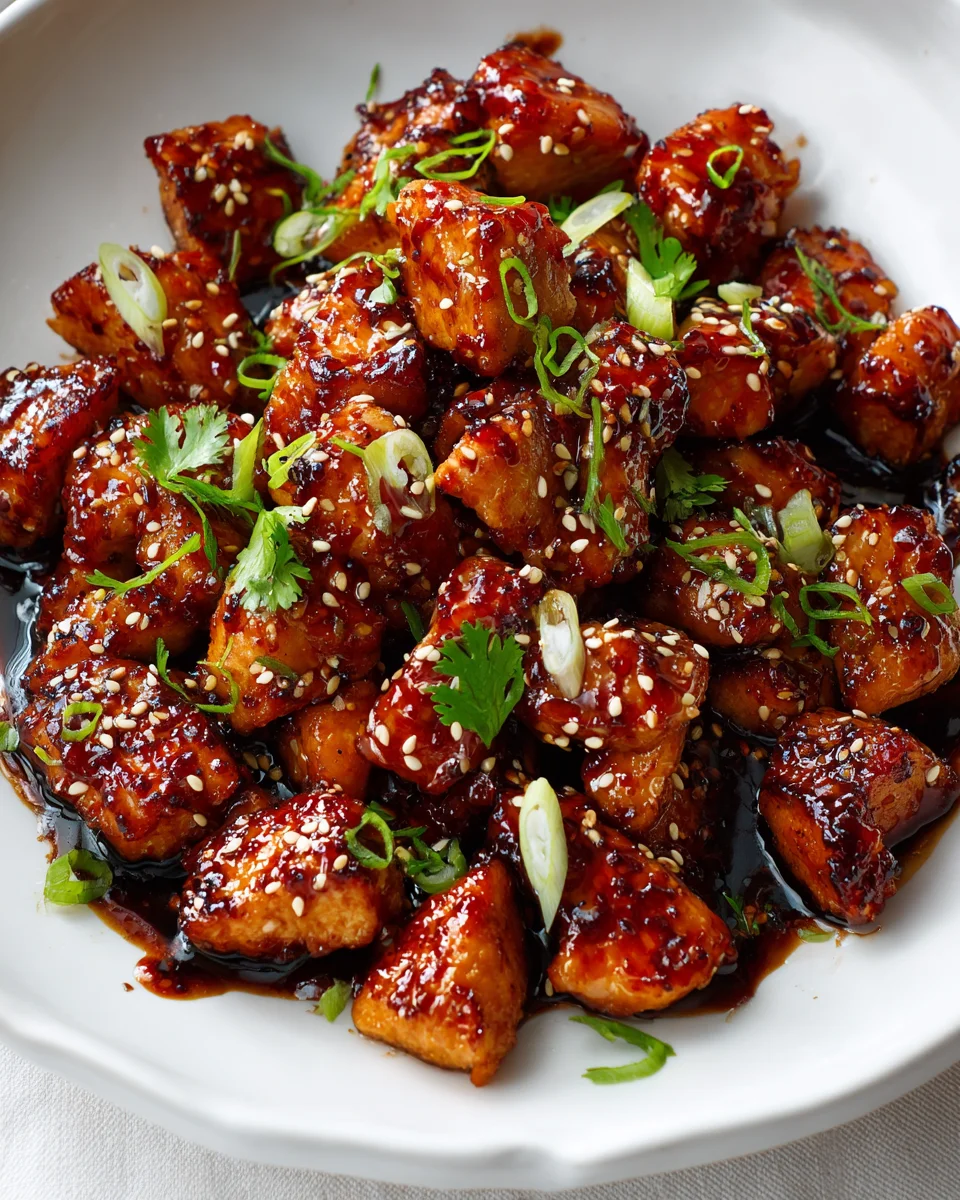 Teriyaki Chicken Bites: Easy Sesame Seed Recipe!