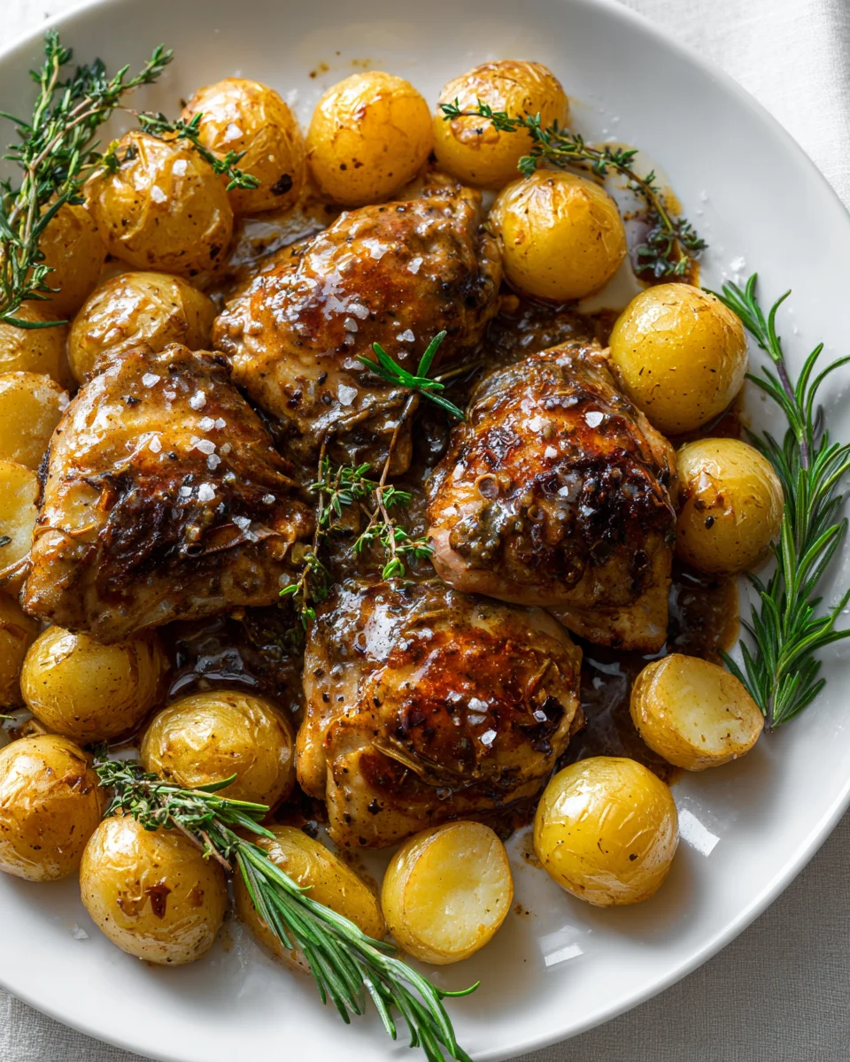 One Pan Chicken & Potatoes: Hearty Comfort Dinner Recipe