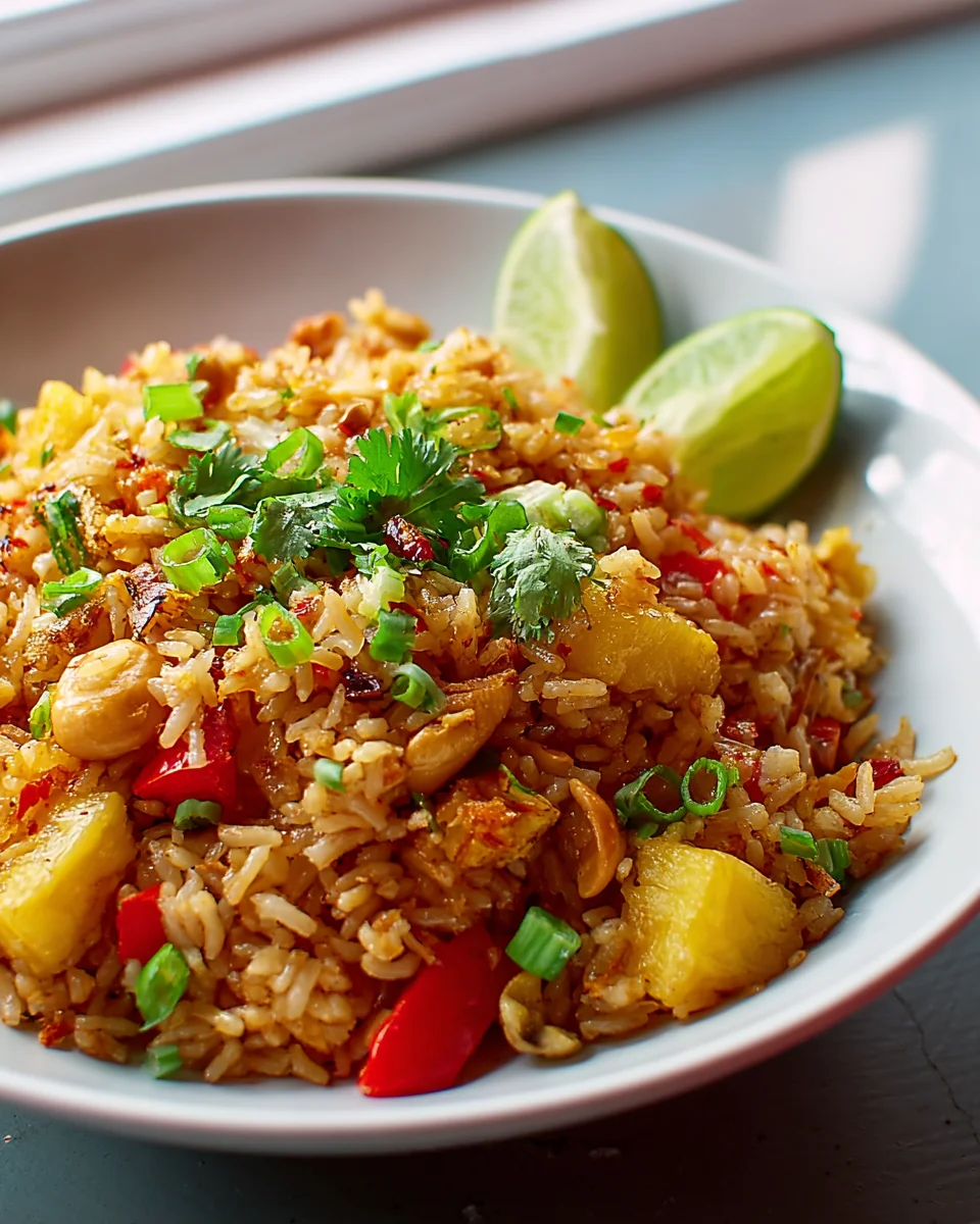 Thai Pineapple Fried Rice: Sweet & Savory Delight!