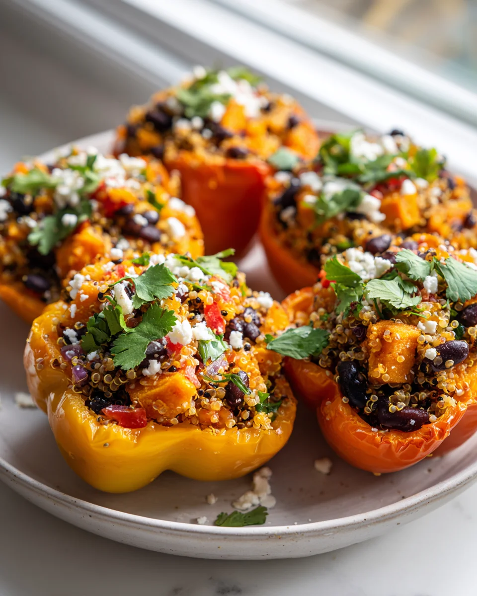 Delicious Sweet Potato and Quinoa Stuffed Peppers Recipe