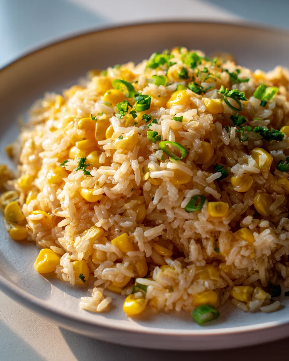 Buttered Corn Rice: Easy, Creamy, Flavorful Side Dish!