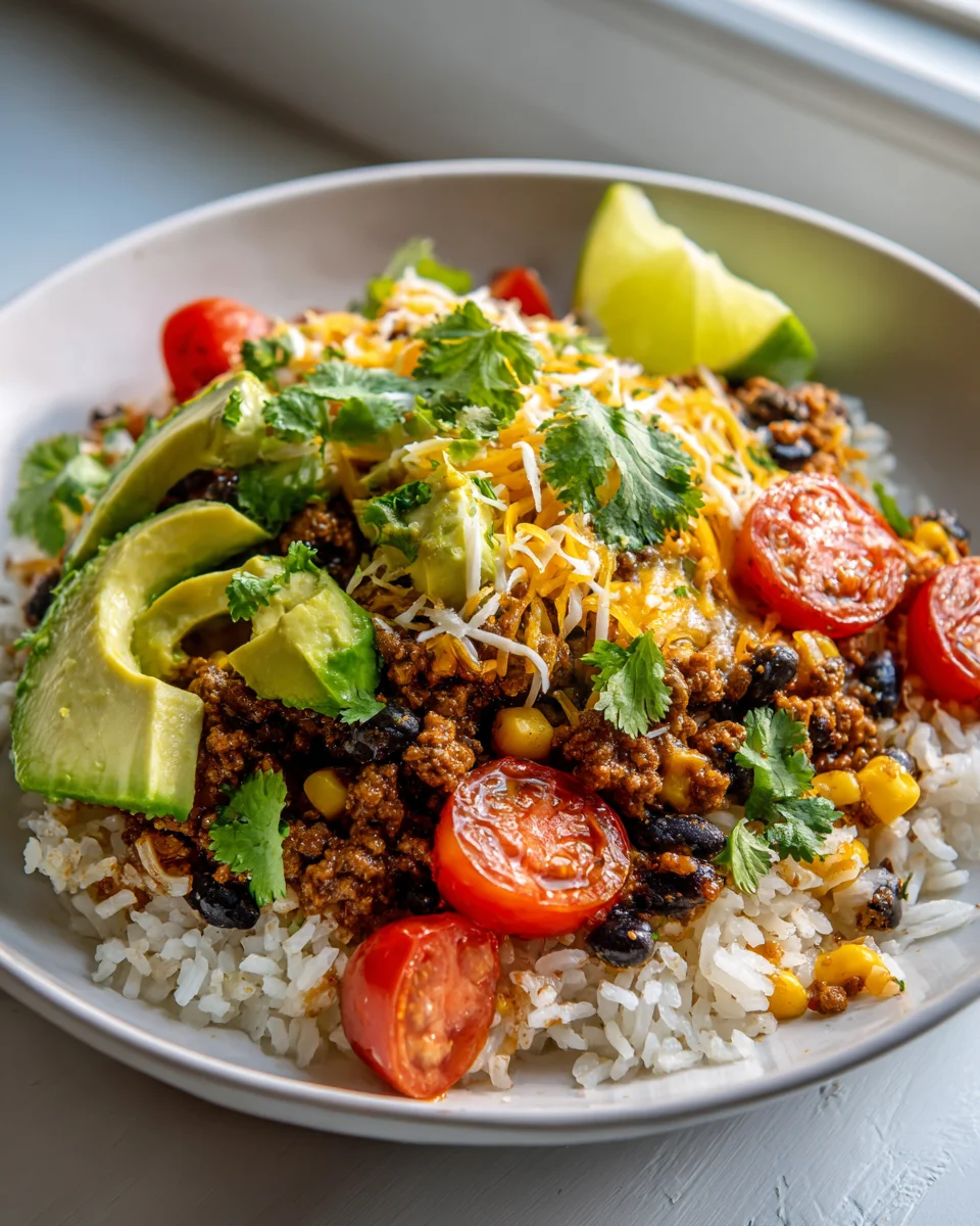 Beef Taco Rice Bowl Recipe: Quick & Easy Weeknight Meal