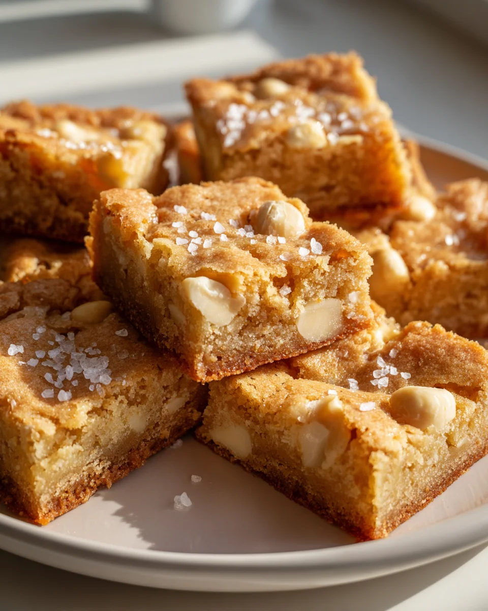 Decadent White Chocolate Macadamia Cookie Bars Recipe