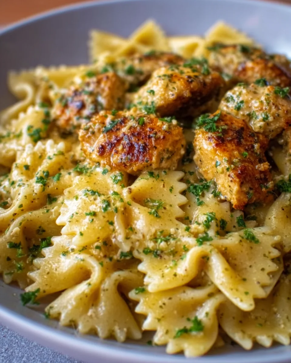Garlic Butter Chicken Bowtie Pasta: Quick & Delicious Recipe