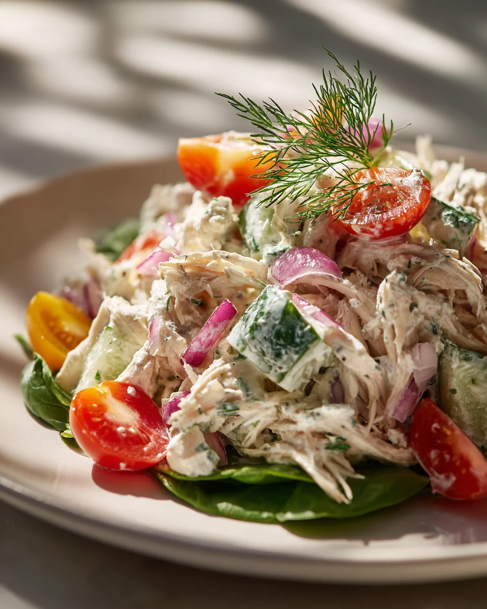 Easy Tzatziki Chicken Salad Recipe for Lunch or Dinner
