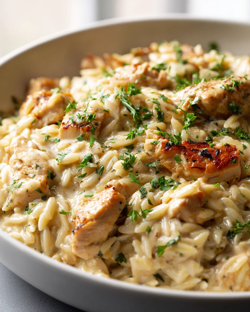Marry Me Orzo: Creamy One-Pot Chicken & Herbs