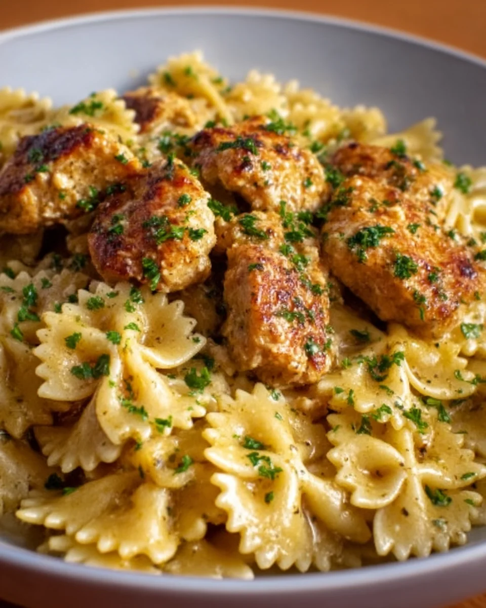 Garlic Butter Chicken Bowtie Pasta: Quick & Delicious Recipe