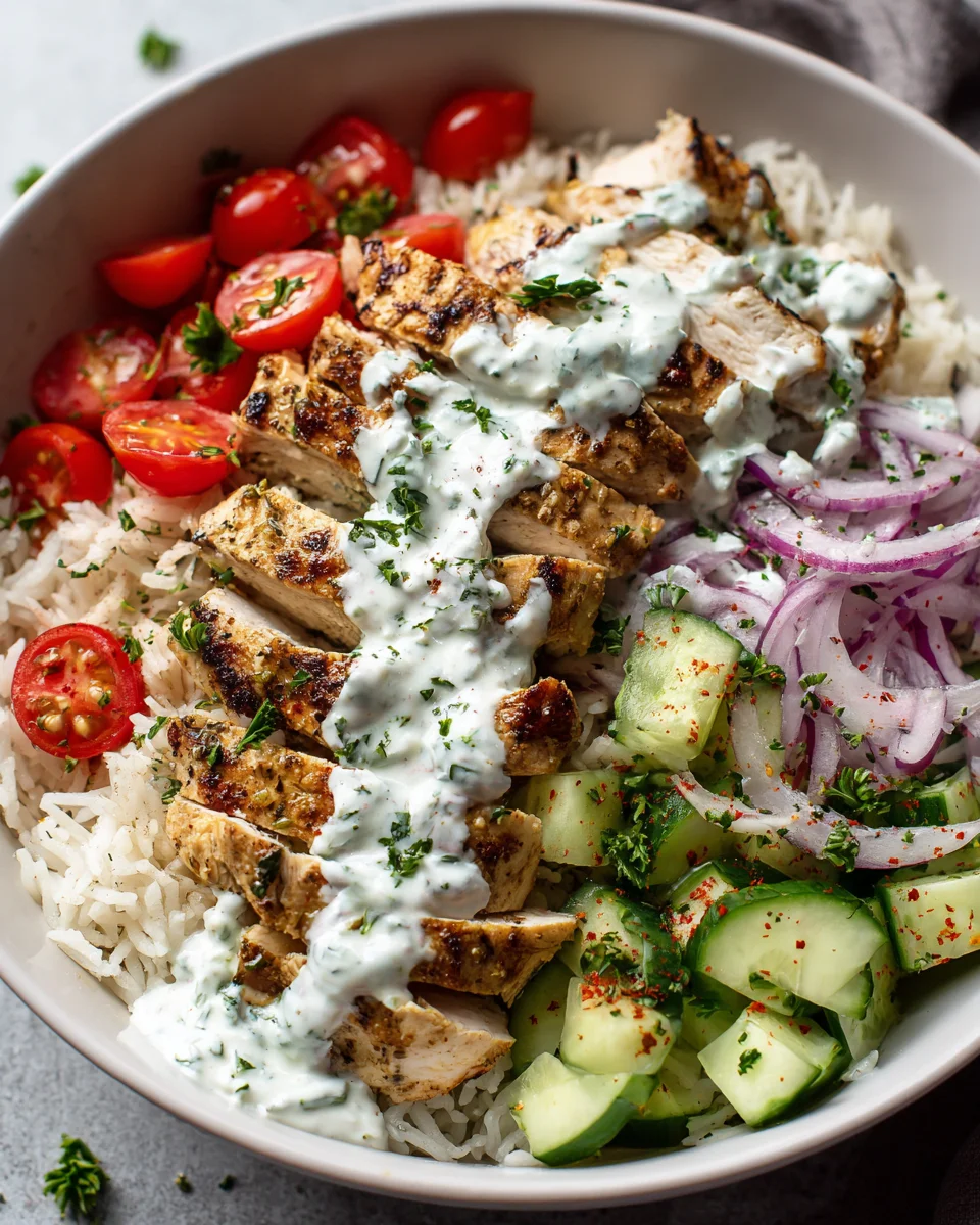 Mediterranean Chicken Gyro Bowls: Flavorful & Healthy Recipe