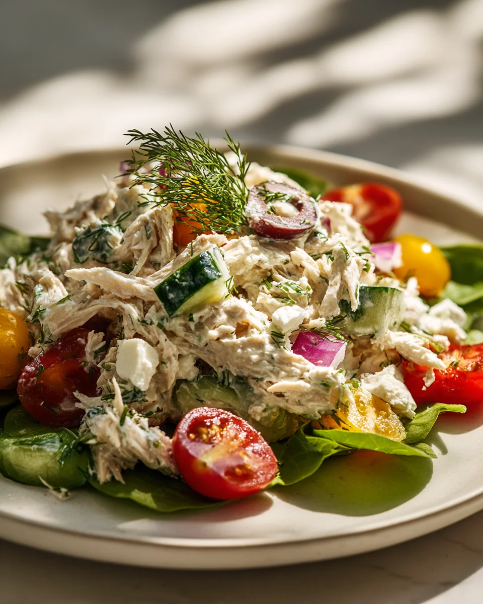 Easy Tzatziki Chicken Salad Recipe for Lunch or Dinner