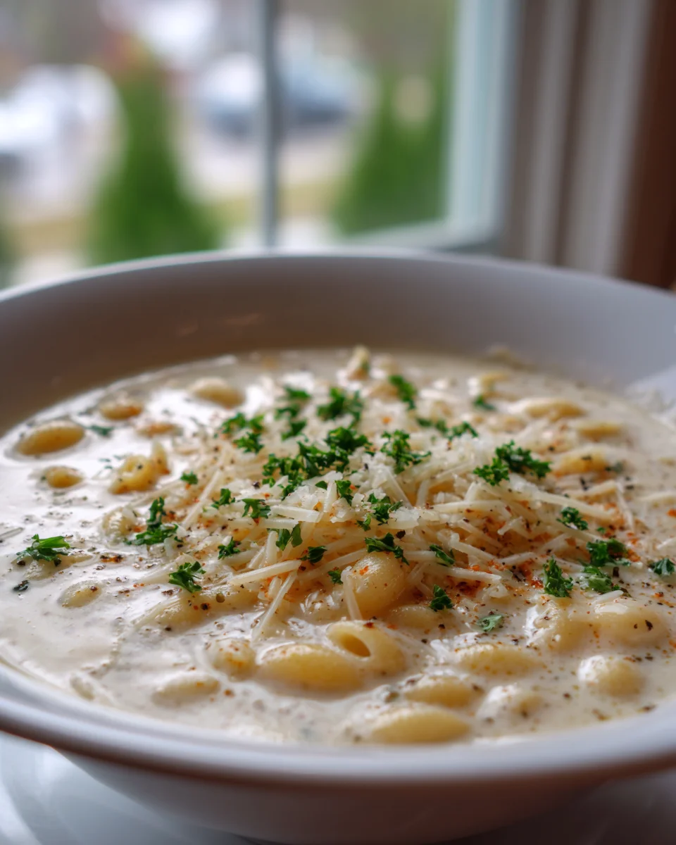 Indulge in Creamy Garlic Parmesan Soup Recipe Bliss