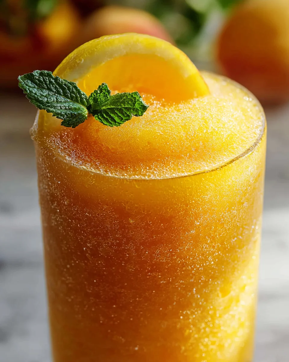 Frozen Peach Lemonade: Ultimate Summer Slushie Recipe
