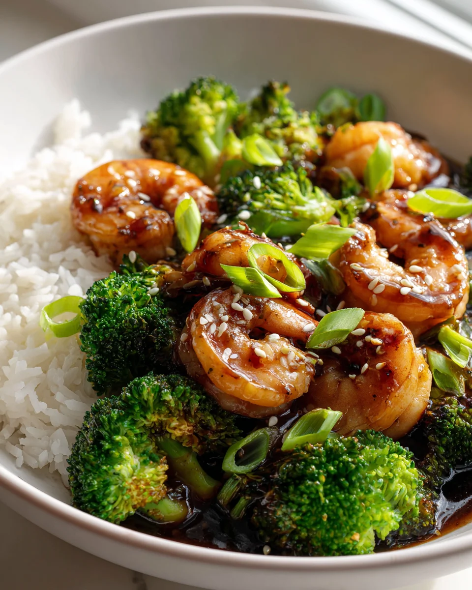 Quick & Easy Shrimp Broccoli Teriyaki Bowl Recipe
