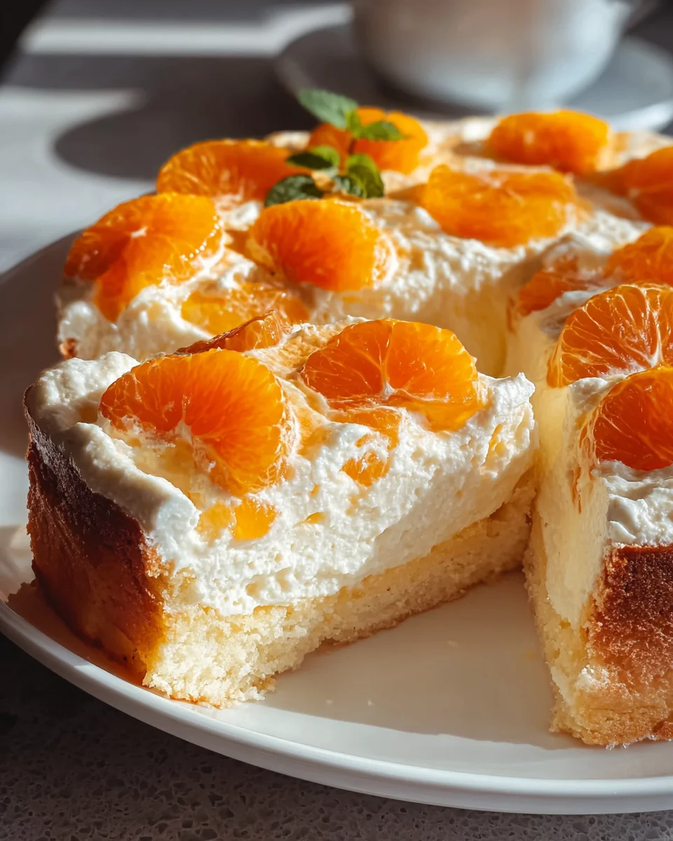 Delicious Schmandkuchen with Mandarins: Easy Sheet Cake Recipe
