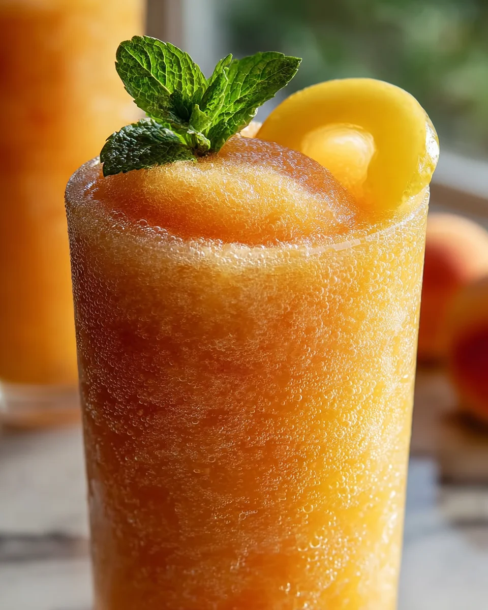 Frozen Peach Lemonade: Ultimate Summer Slushie Recipe
