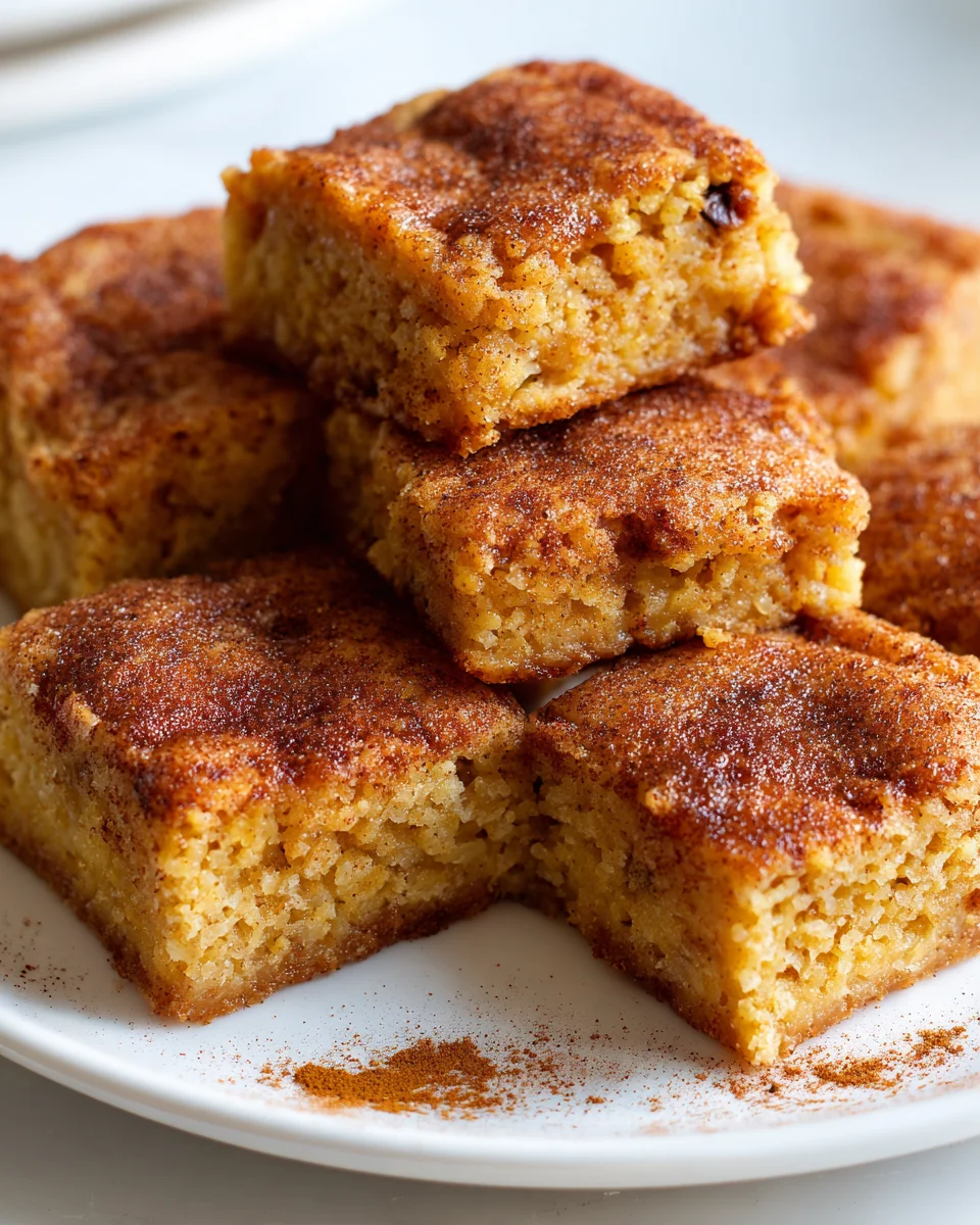 Irresistible Chewy Snickerdoodle Banana Bread Bars!