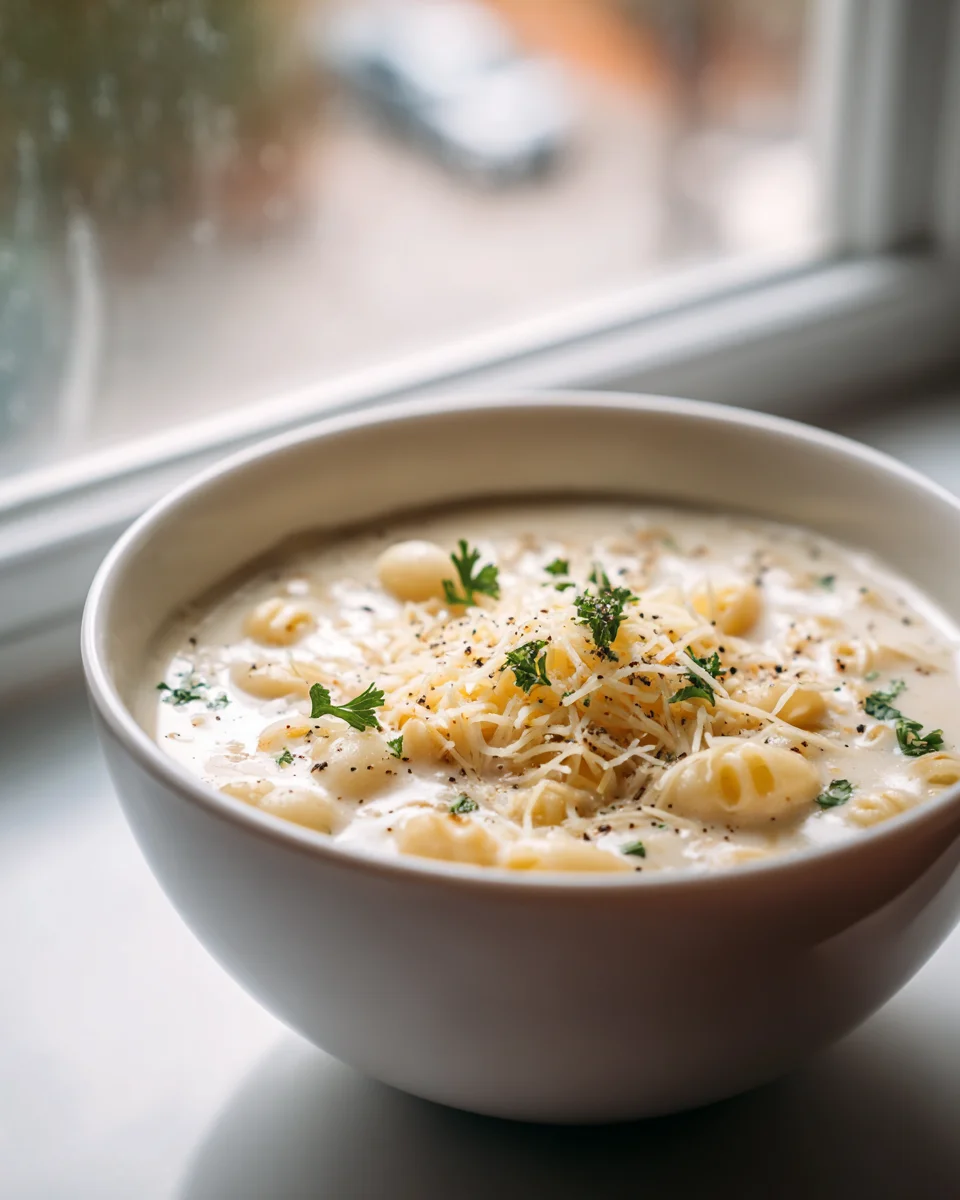 Indulge in Creamy Garlic Parmesan Soup Recipe Bliss