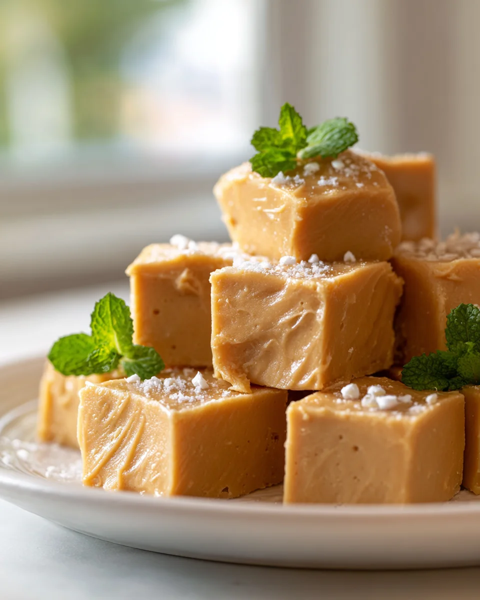Irresistible No-Bake Peanut Butter Greek Yogurt Fudge