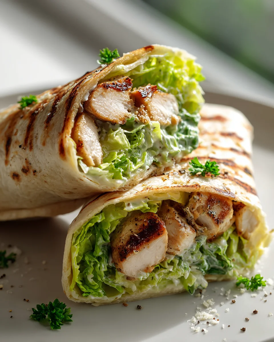 Delicious Grilled Chicken Caesar Wraps: Easy & Quick!