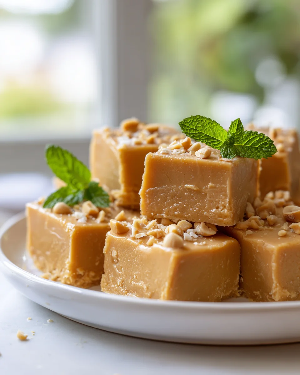 Irresistible No-Bake Peanut Butter Greek Yogurt Fudge