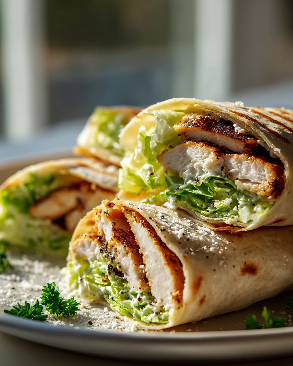 Delicious Grilled Chicken Caesar Wraps: Easy & Quick!