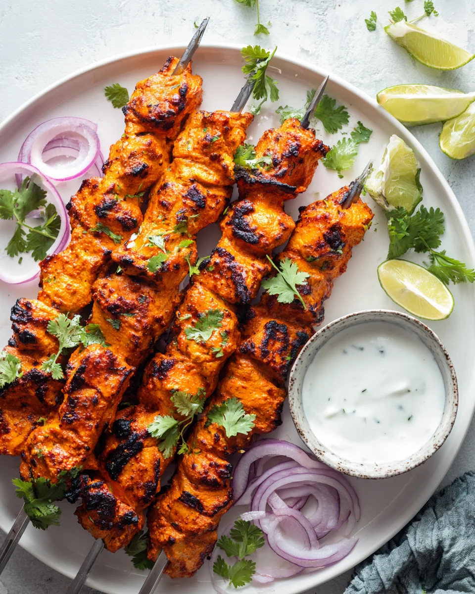 Easy Tandoori Chicken Skewers: Grilled or Baked!