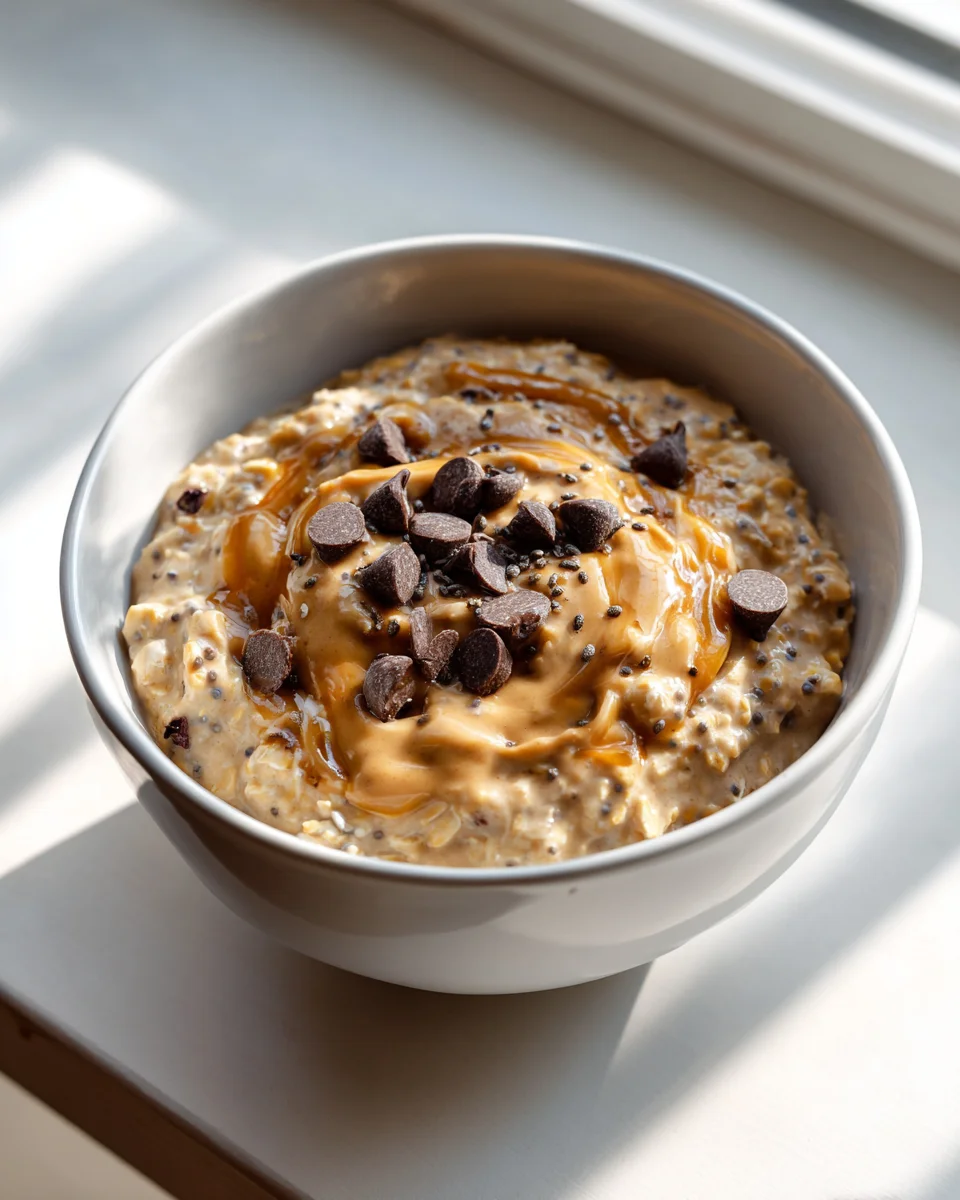 Cookie Dough Overnight Oats - Quick & Healthy Breakfast