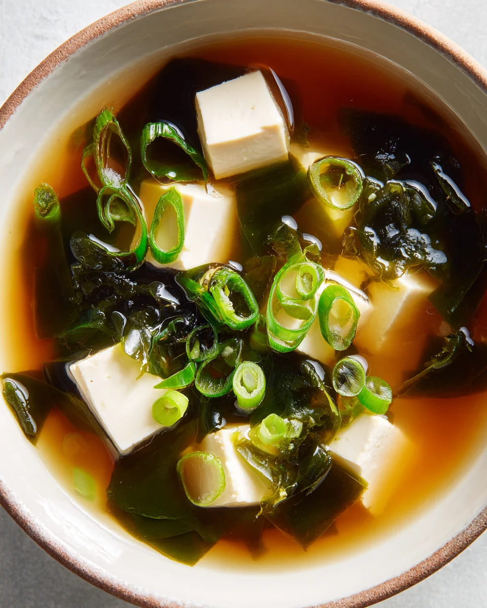 Miso Soup with Tofu & Seaweed: Your Light Morning Bowl
