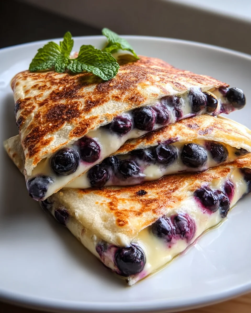Blueberry Breakfast Quesadilla: Quick, Easy & Delicious!