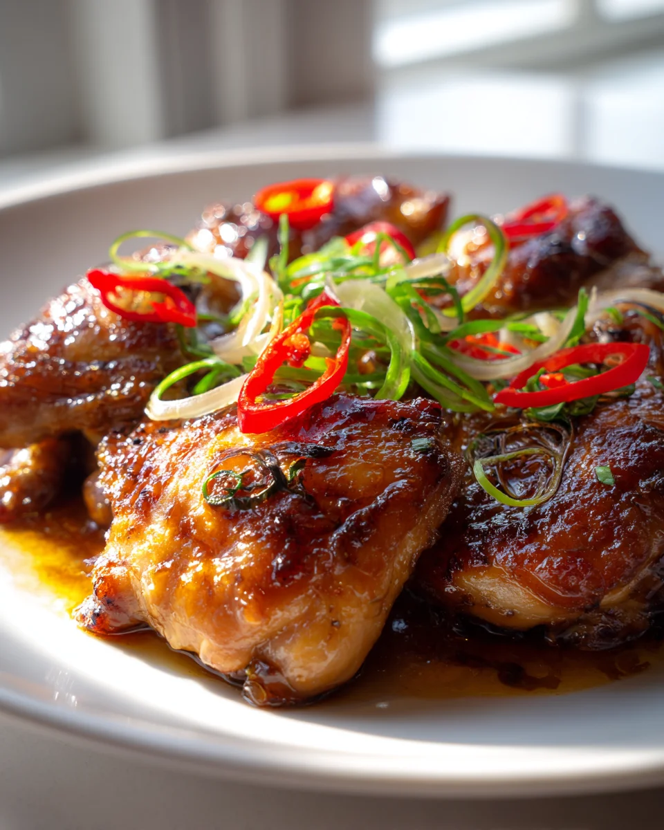 Delicious Vietnamese Caramel Non-Alcoholic Gin Ginger Chicken