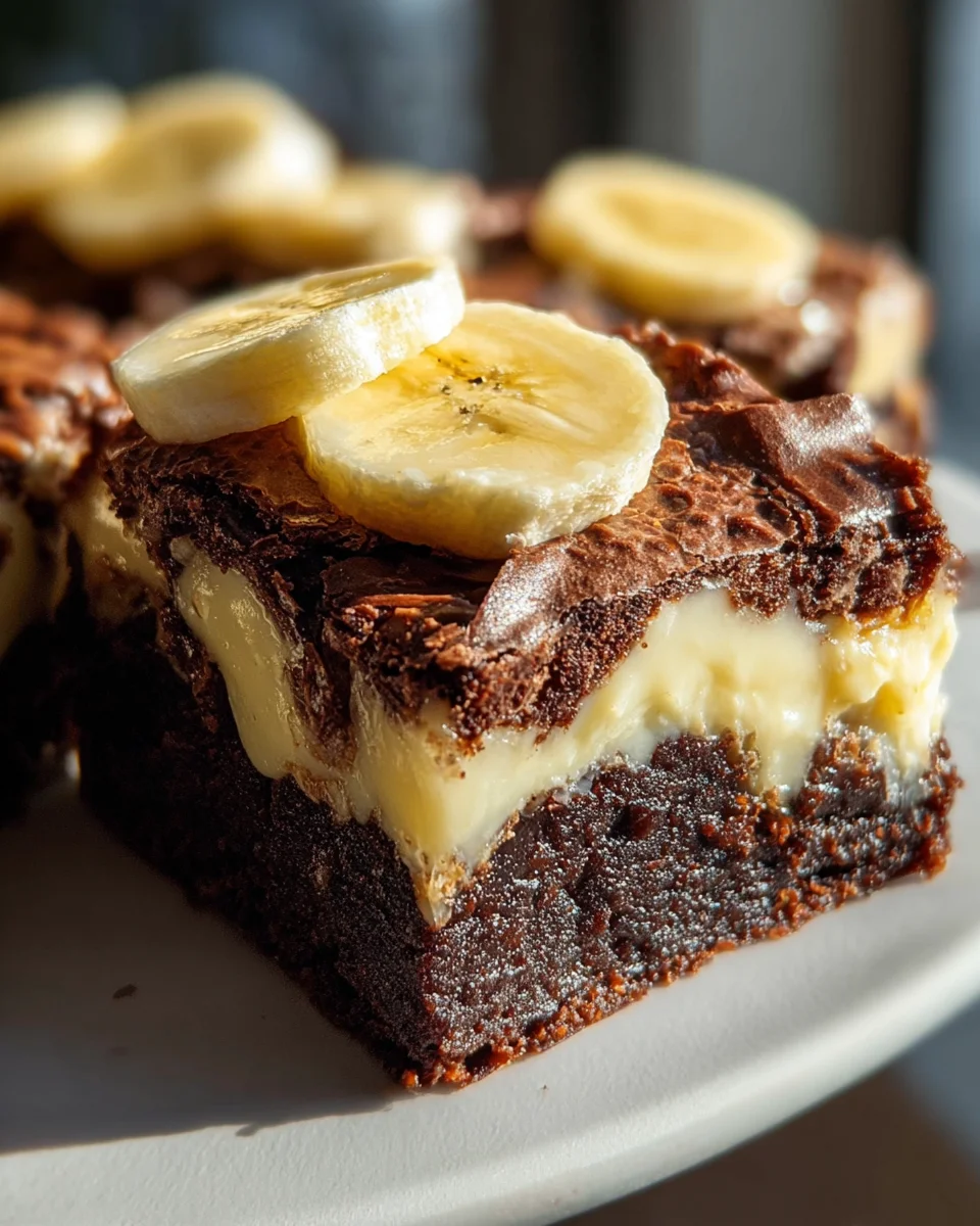 Banana Pudding Brownies