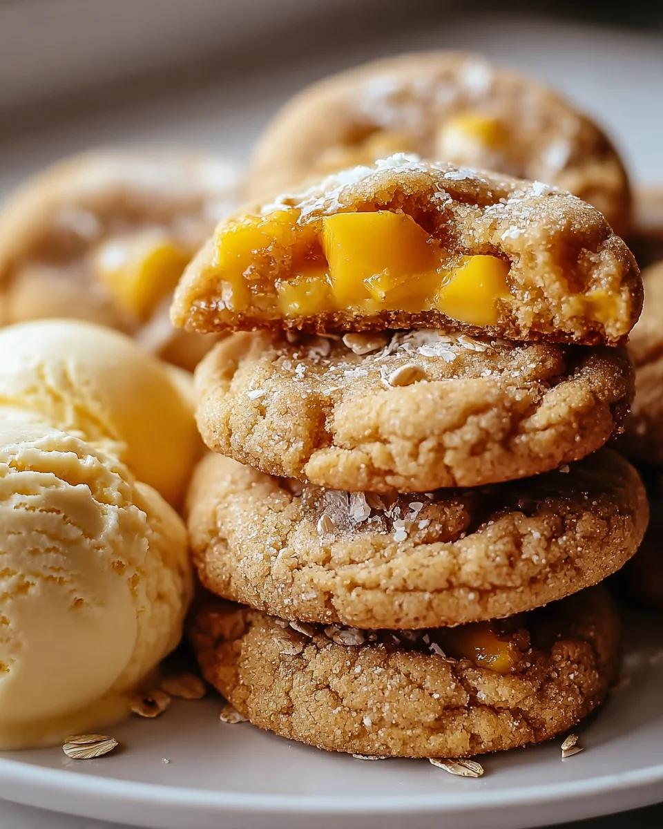 Heavenly Summer Peach Cobbler Cookies