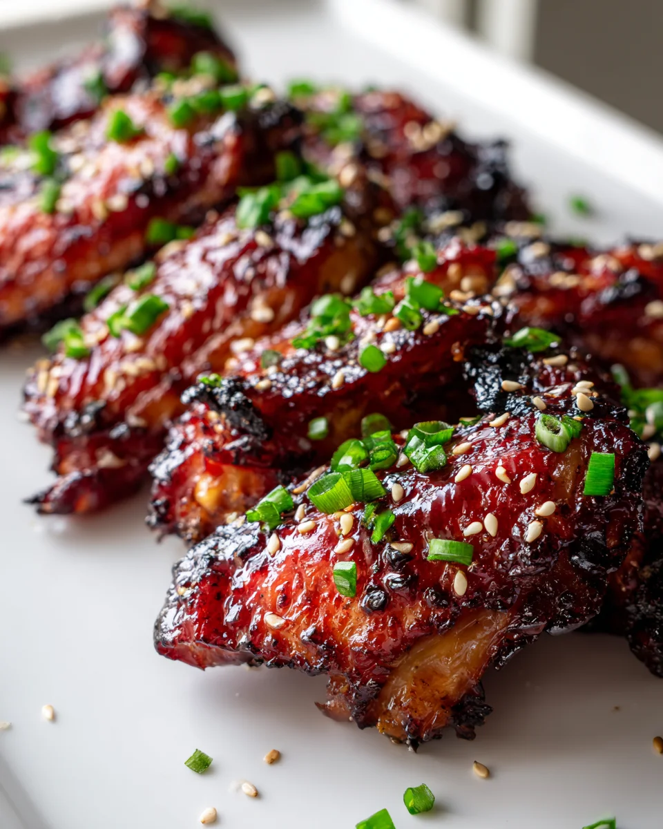 Sweet & Smoky Char Siu Chicken Wings