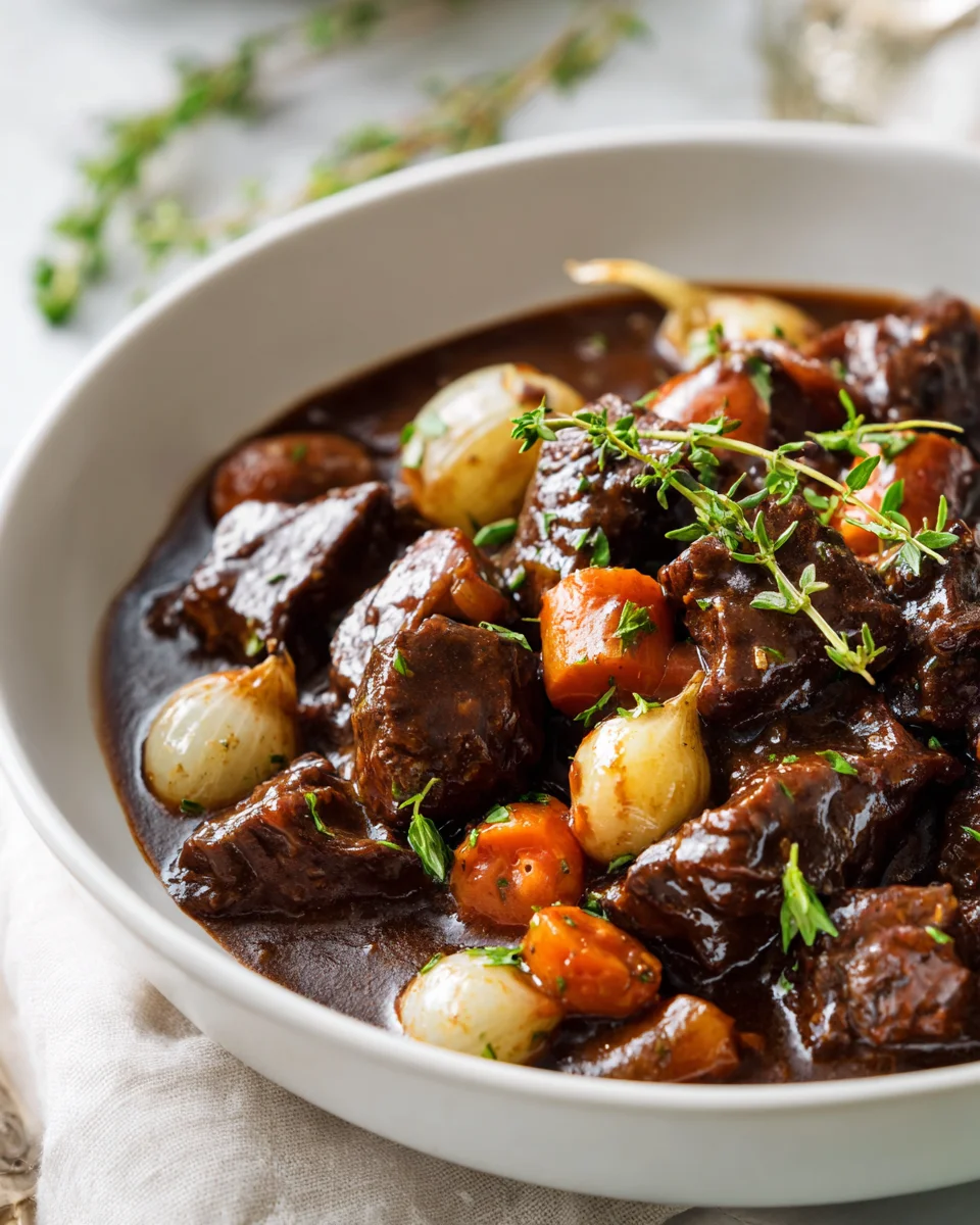 Hearty One-Pot Beef Bourguignon Bliss