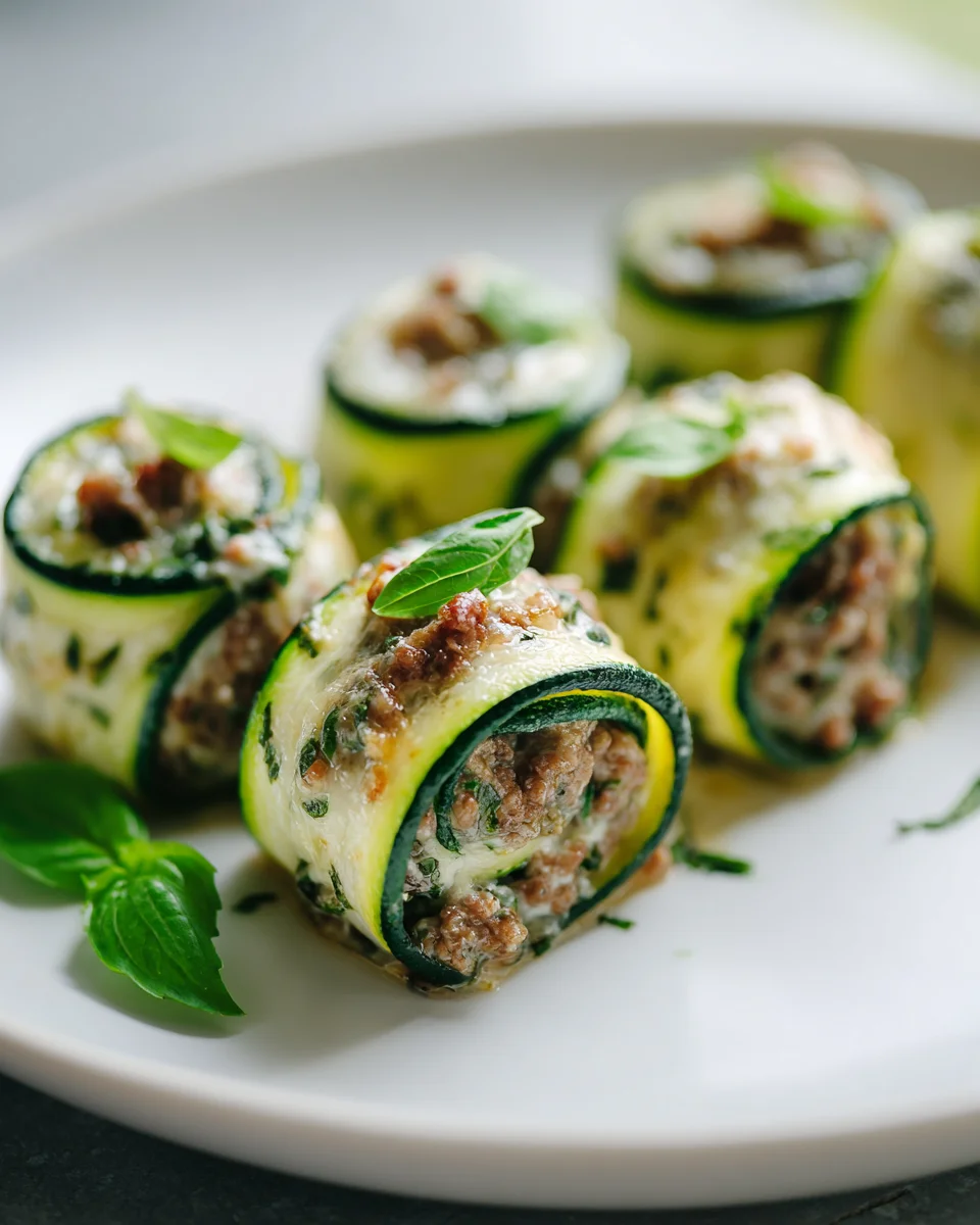 Cheesy Beef & Zucchini Roll Ups: Easy, Delicious Dinner Idea