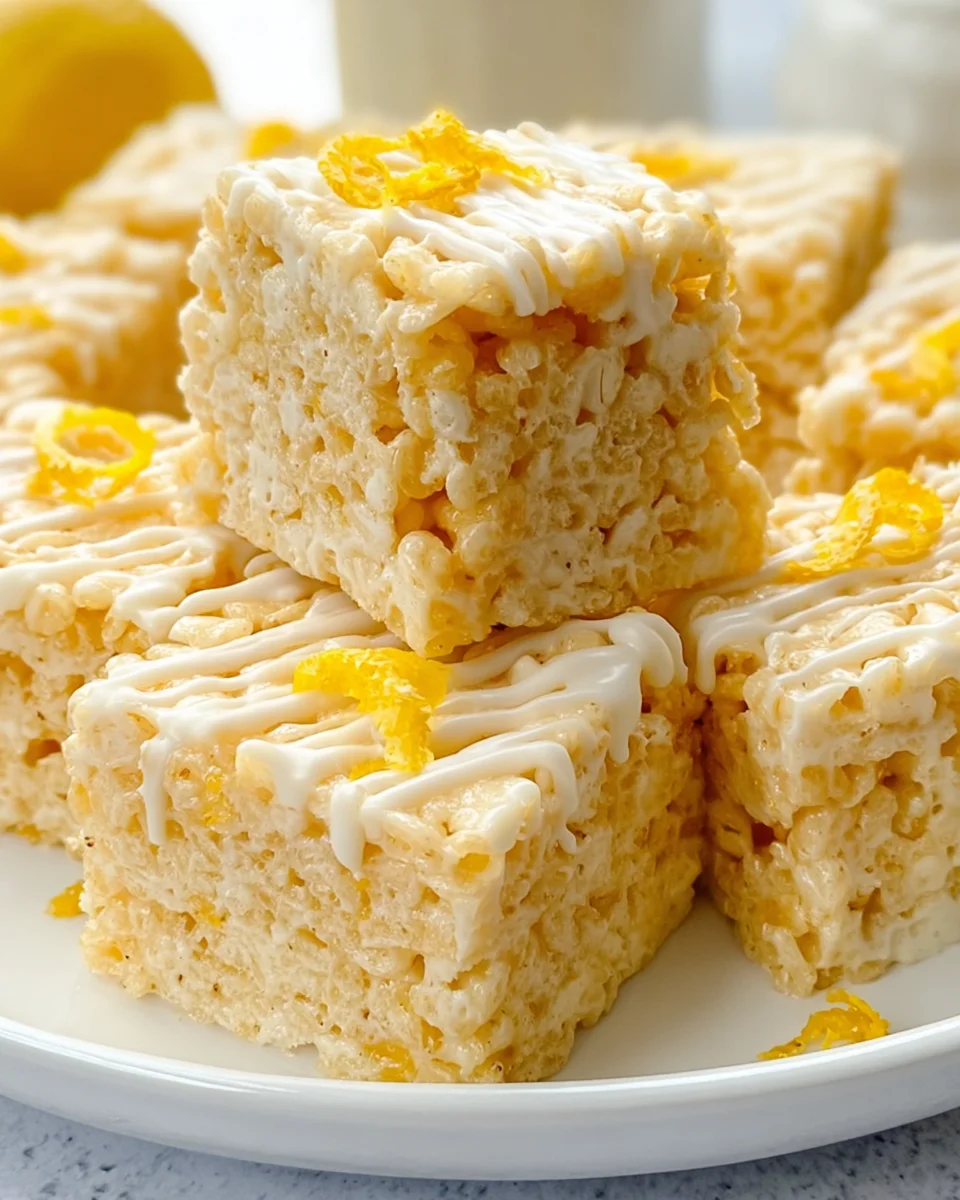 Delicious Lemon Rice Krispy Treats for a Sweet Surprise
