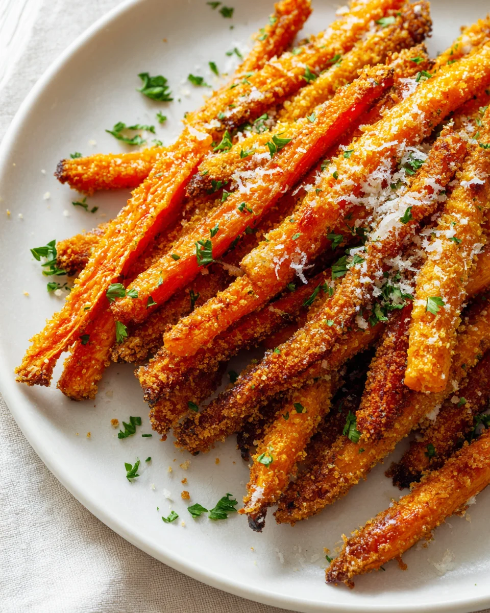 Crispy Garlic Parmesan Carrot Sticks – A Flavorful Snack!