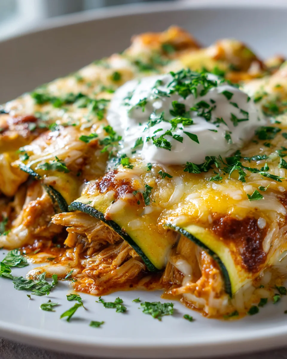 Delicious Zucchini Chicken Enchiladas Recipe for a Healthy Meal