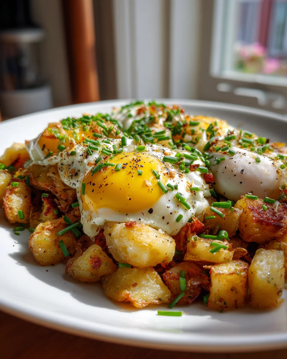 Trader Joe’s Dumpling Breakfast Hash with Eggs & Potatoes Recipe